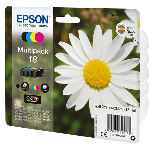 Epson Daisy Multipack 4-colours 18 Claria Home Ink Epson Daisy Multipack 4-colours 18 Claria Home Ink